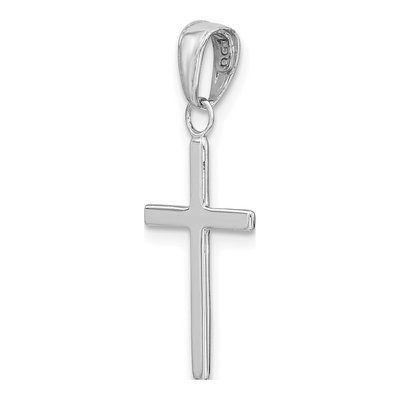 14K White Gold Cross Pendant – view 5