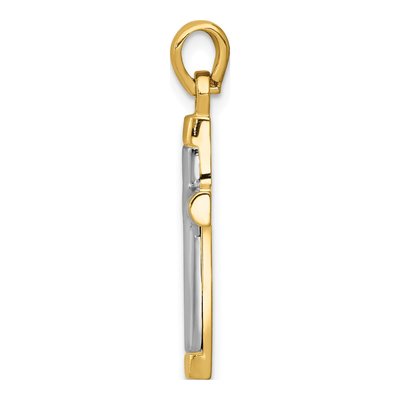 14K Yellow Gold Cross Pendant – view 3