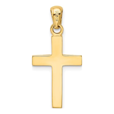 14K Yellow Gold Cross Pendant – view 4