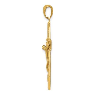 14K Yellow Gold Crucifix Pendant – view 3