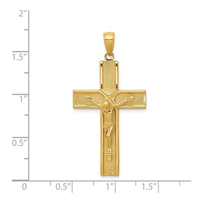 14K Yellow Gold Crucifix Pendant – view 4