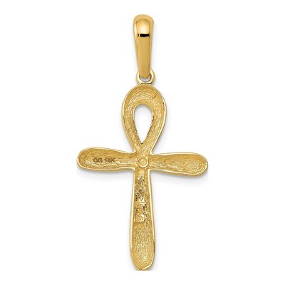 14K Yellow Gold Ankh Cross Pendant – view 5