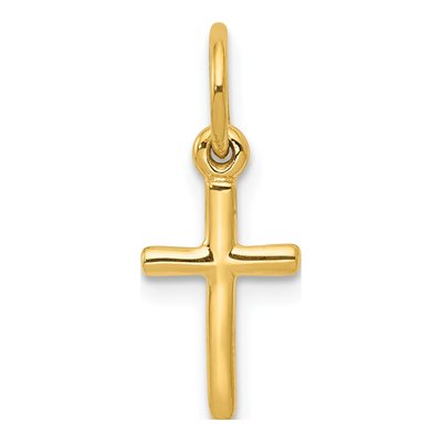 14K Yellow Gold Small Cross Pendant