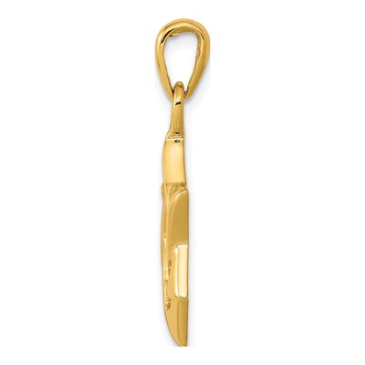 14K Yellow Gold Star of David Pendant – view 3