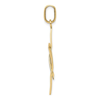 14K Yellow Gold Star of David Charm – view 3
