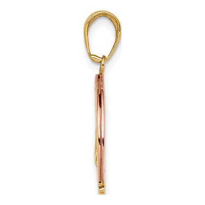 14K Two-Tone Gold Rainbow Charm – view 3
