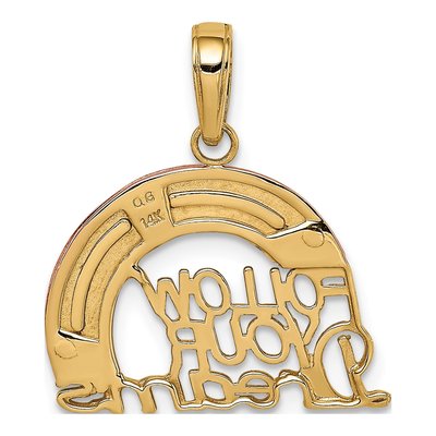 14K Two-Tone Gold Rainbow Charm – view 5