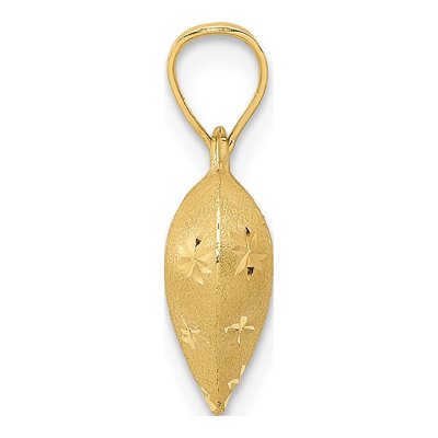 14K Yellow Gold Puffed Heart Pendant – view 3