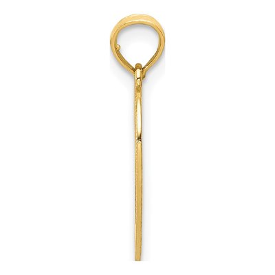 14K Yellow Gold Heart Pendant – view 3