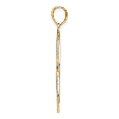 14K Yellow Gold Hearts Inside Heart Pendant – view 3