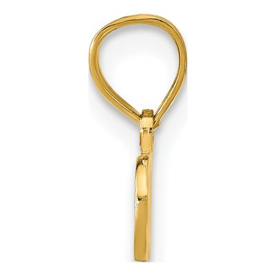14K Yellow Gold Spoiled Word Pendant – view 3