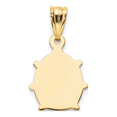 14K Yellow Gold Red Black Enamel Ladybug Charm – view 4