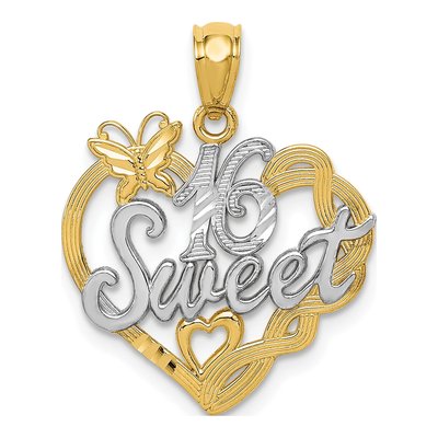 14K Yellow Gold Sweet Pendant
