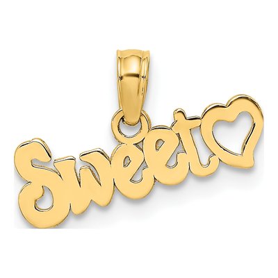 14K Yellow Gold Sweet Pendant