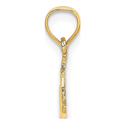 14K Yellow Gold Madre Number 1 Pendant – view 3