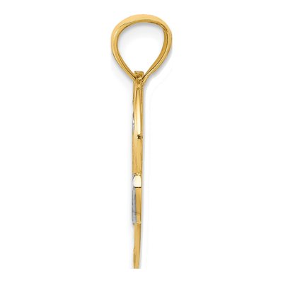 14K Yellow Gold MOM Heart Number 1 Pendant – view 3