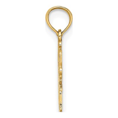 14K Yellow Gold SWIM MOM Swimmer Charm Pendant – view 3