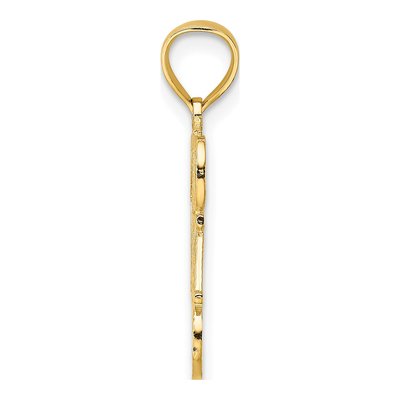 14K Yellow Gold DAD Number 1 Pendant – view 3