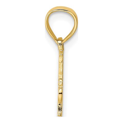 14K Yellow Gold BEST Father Pendant – view 3