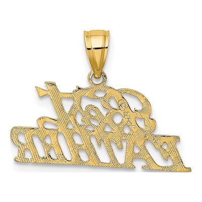 14K Yellow Gold BEST Father Pendant – view 4