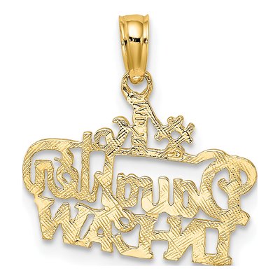 14K Yellow Gold Daughter-In-Law Number 1 Charm – view 5