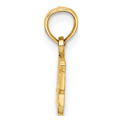 14K Yellow Gold Grandpa's Girl Pendant – view 3