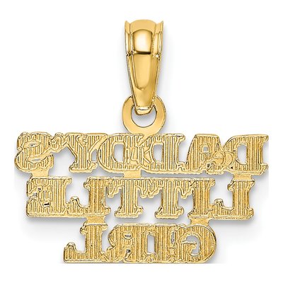 14K Yellow Gold Daddy's Little Girl Charm – view 5