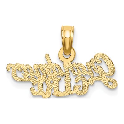 14K Yellow Gold Grandma's GIRL Pendant – view 5