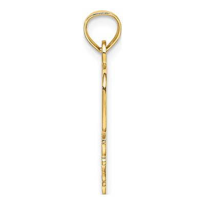 14K Yellow Gold Daddy's Girl Heart Banner Pendant – view 3