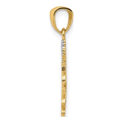 14K Yellow Gold Daddy's Princess Pendant – view 3