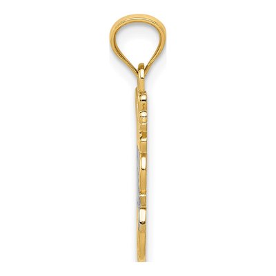 14K Yellow Gold Daddy's Little Girl Pendant – view 3
