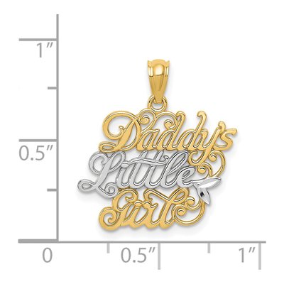 14K Yellow Gold Daddy's Little Girl Pendant – view 5