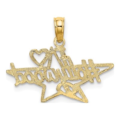 14K Yellow Gold I Heart Hollywood Star Charm – view 5