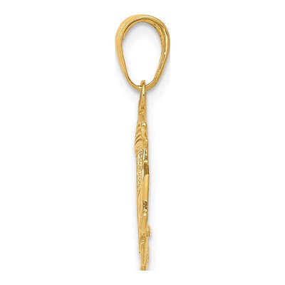 14K Yellow Gold Cable Car Pendant – view 3
