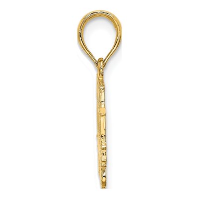 14K Yellow Gold San Francisco Cable Car Pendant – view 3
