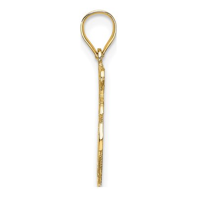 14K Yellow Gold I Heart NY Apple Pendant – view 3
