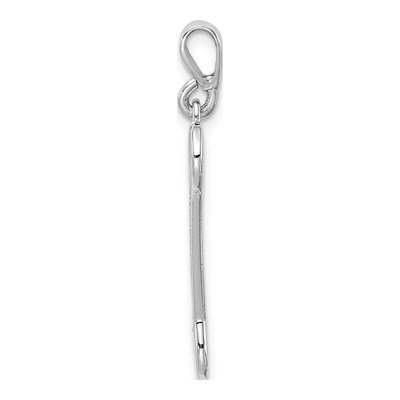 14K White Gold 3-D Wrench Pendant – view 3