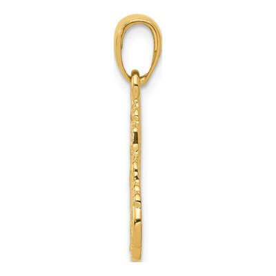 14K Yellow Gold Semi Truck Cab Pendant – view 3