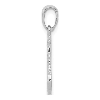 14K White Gold Semi Truck Cab Pendant – view 3