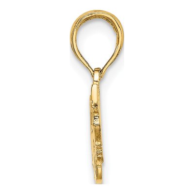14K Yellow Gold Fire Truck Pendant – view 3