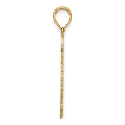14K Yellow Gold Firefighter Badge Pendant – view 3