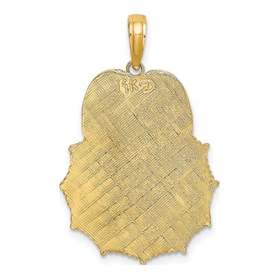 14K Yellow Gold Firefighter Badge Pendant – view 5