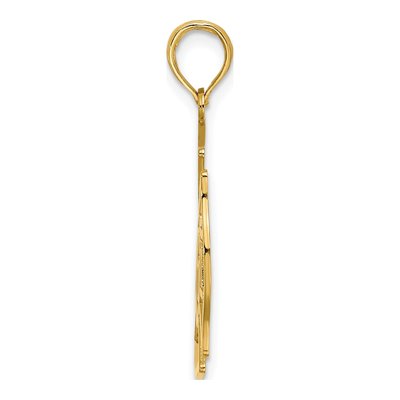 14K Yellow Gold VFD Member Shield Charm – view 3