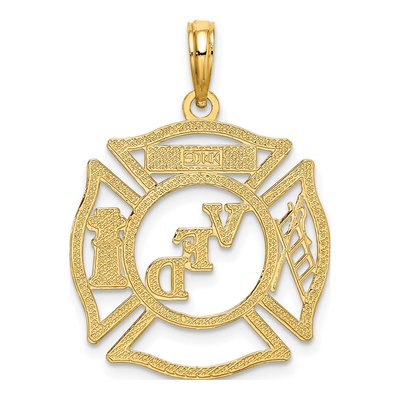 14K Yellow Gold VFD Member Shield Charm – view 5