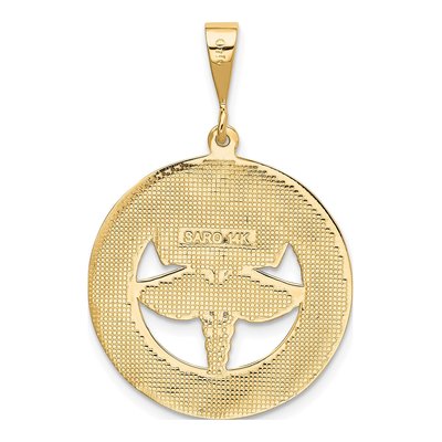 14K Yellow Gold Art of Caring Pendant – view 4