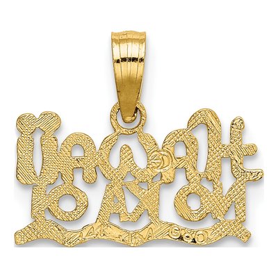 14K Yellow Gold Hawaii No Ka Oi Pendant – view 5