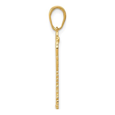 14K Yellow Gold Palm Tree Pendant – view 3