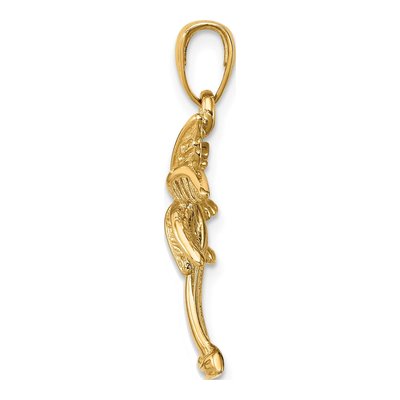 14K Yellow Gold Palm Tree Pendant – view 3