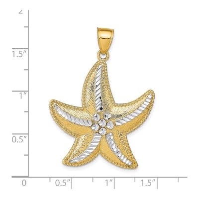 14K Yellow Gold Starfish Pendant – view 4