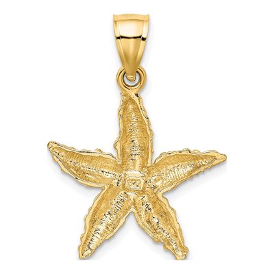 14K Yellow Gold Starfish Pendant – view 4